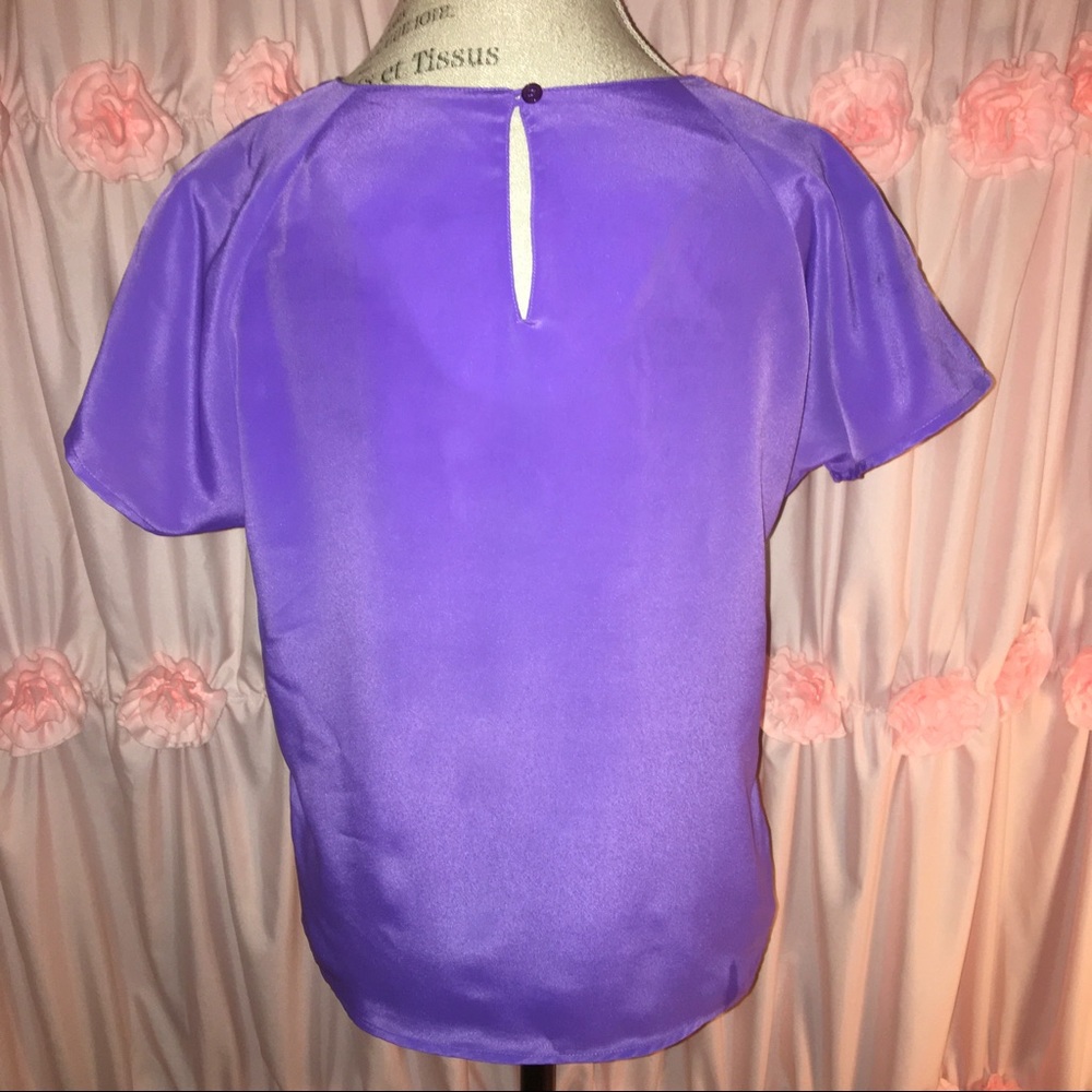 Petite Purple Blouse - Picture 5 of 6